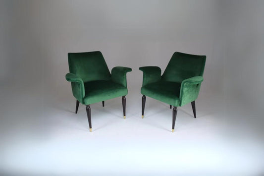 Paire de fauteuils italiens du XXe siècle par Paolo Buffa, années 1940