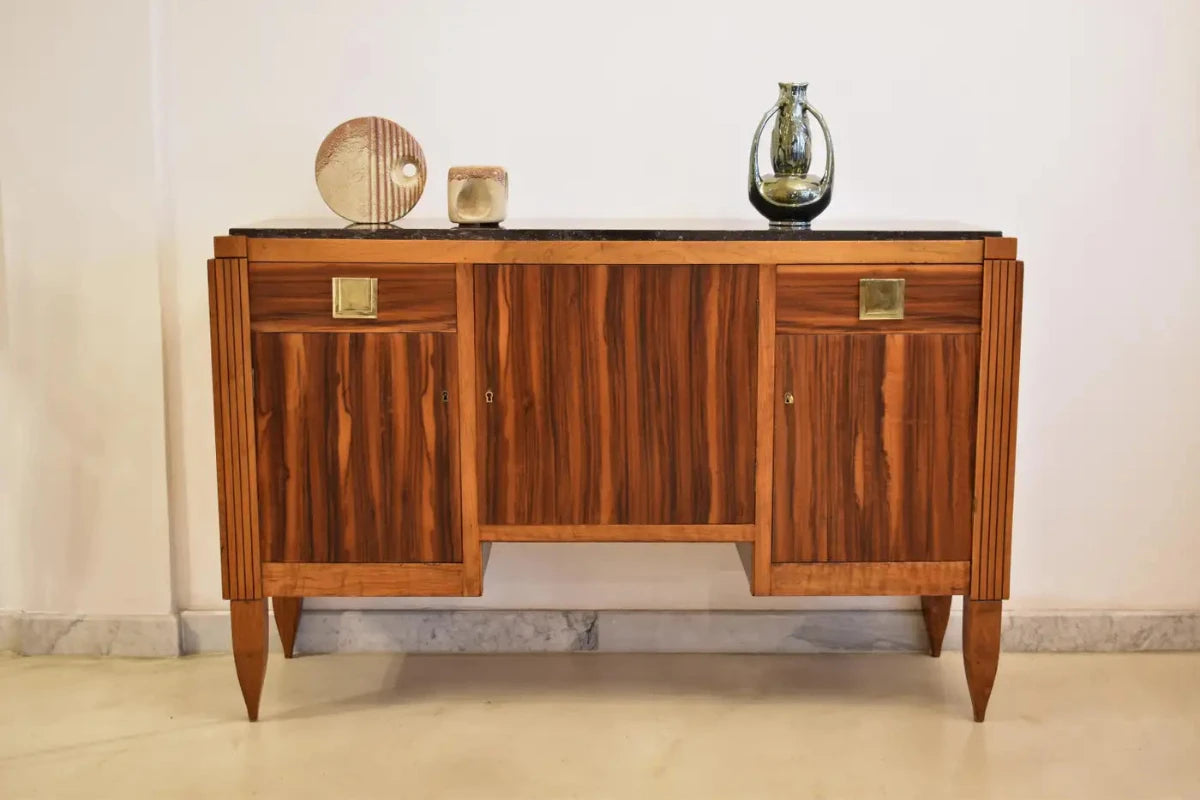 1930's French Wooden Buffet by André Sornay