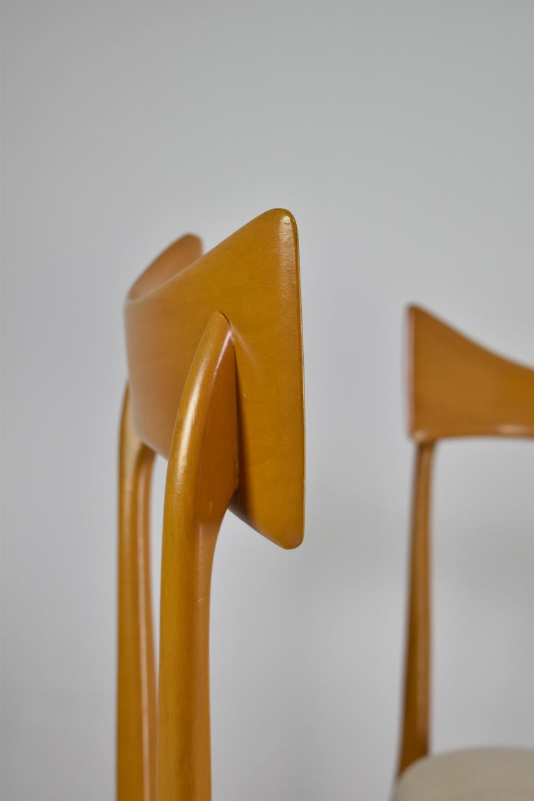 1950's Italian Dining Chairs by Ico and Luisa Parisi for Ariberto Colombo