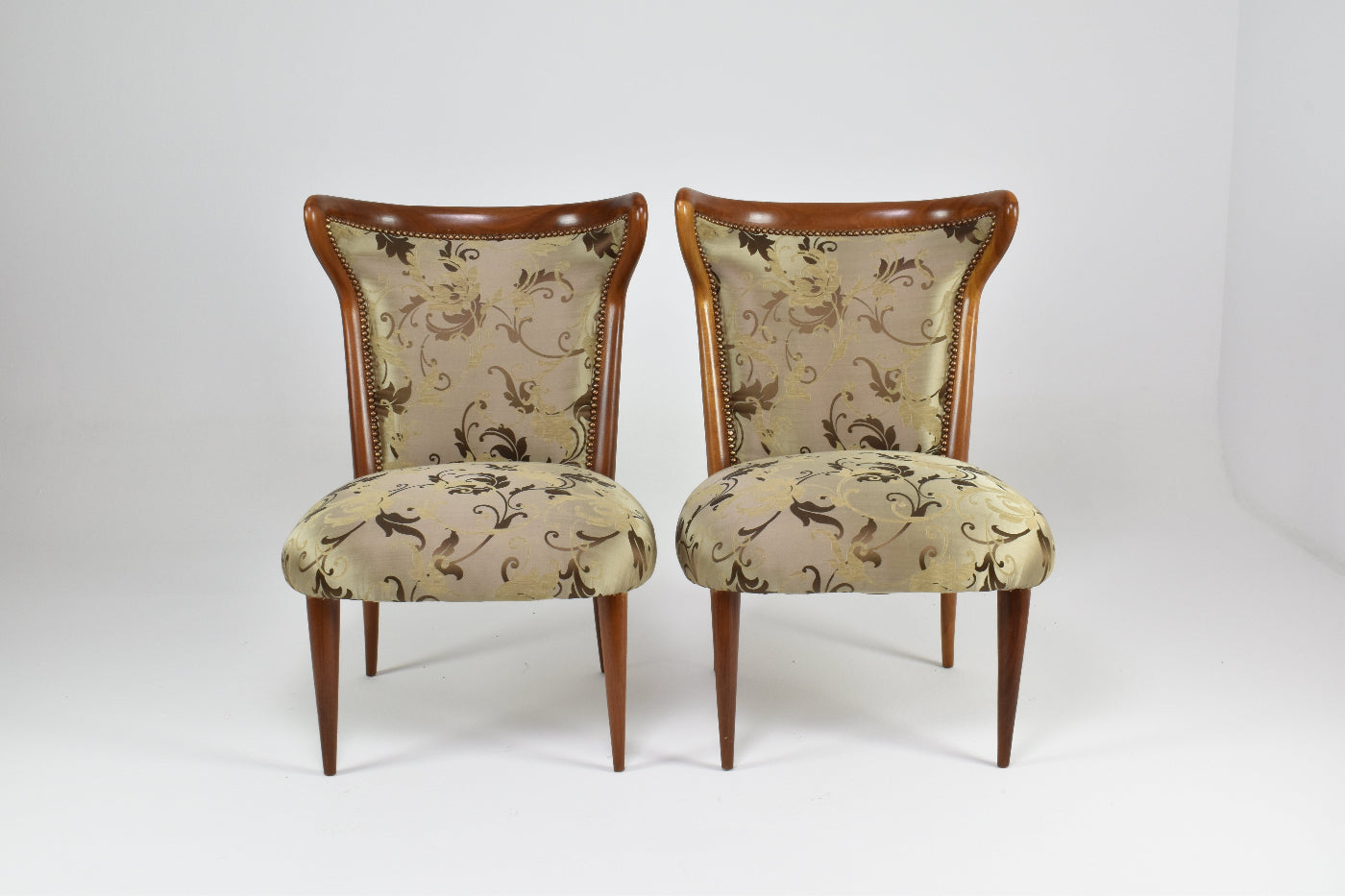1950s Italian Mid-Century Modern Wooden Armchairs, 1950s