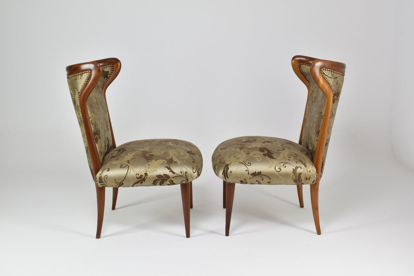Italian Mid-Century Modern Wooden Chairs, 1950s
