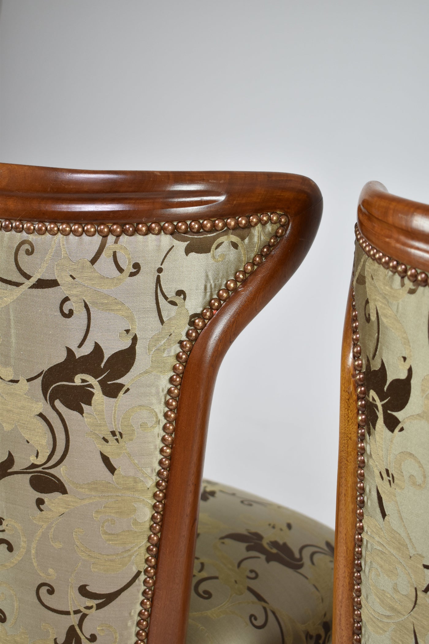 Chaises italiennes modernes en bois du milieu du siècle, années 1950