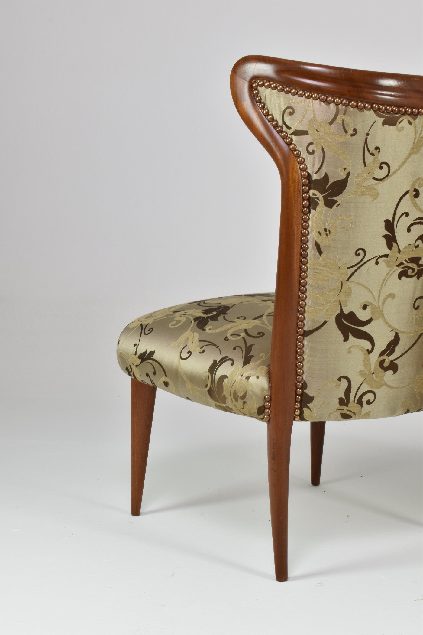 Chaises italiennes modernes en bois du milieu du siècle, années 1950