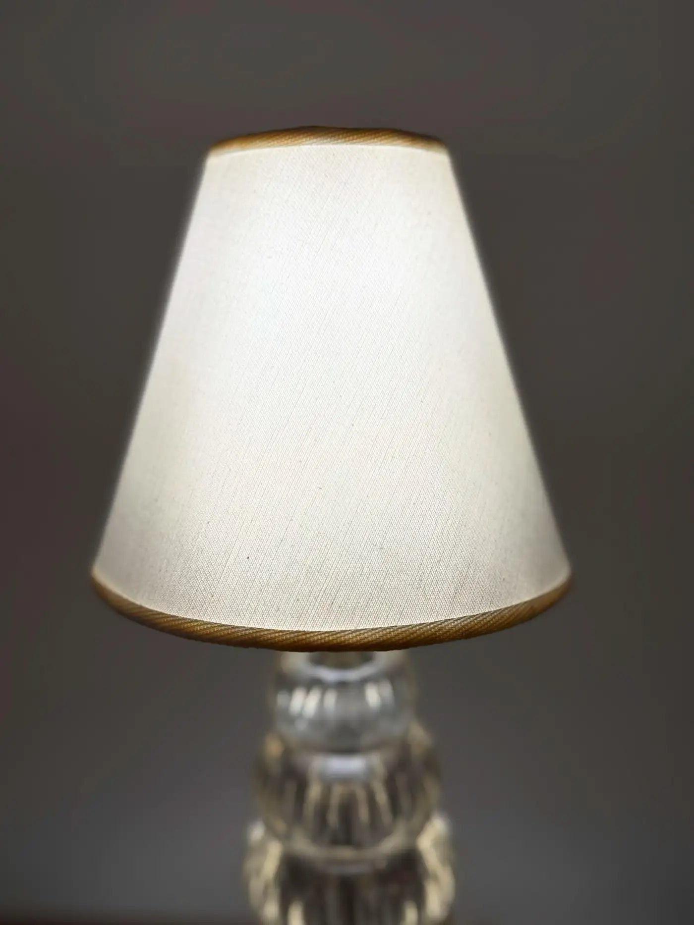 1950s Italian Murano Glass and Brass Vintage Table Lamp