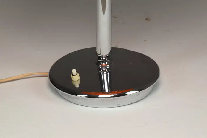 1970's Italian Orange Mushroom Shade Table Lamp