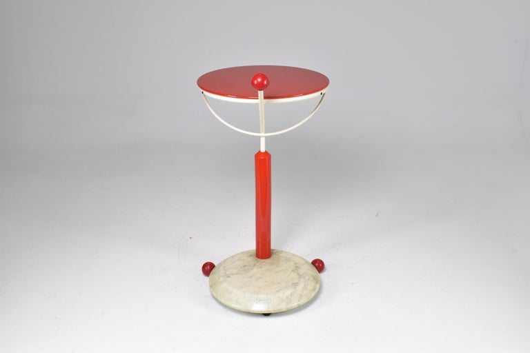 1980s Italian Marble and Metal Rolling Cart by Porada Arredi