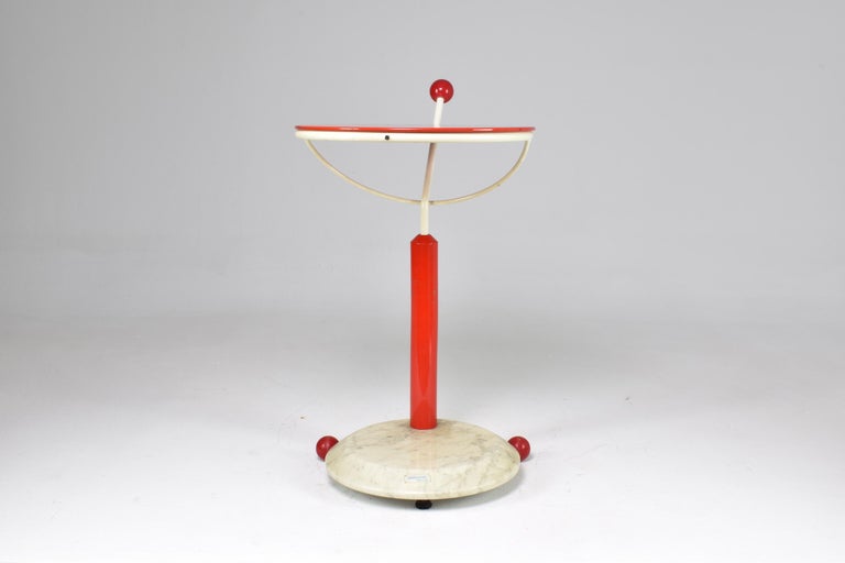 1980s Italian Marble and Metal Rolling Cart by Porada Arredi