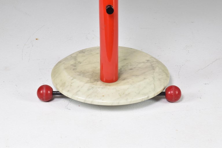 1980s Italian Marble and Metal Rolling Cart by Porada Arredi