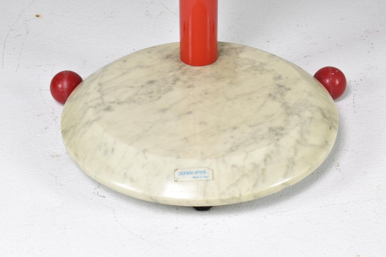 1980s Italian Marble and Metal Rolling Cart by Porada Arredi
