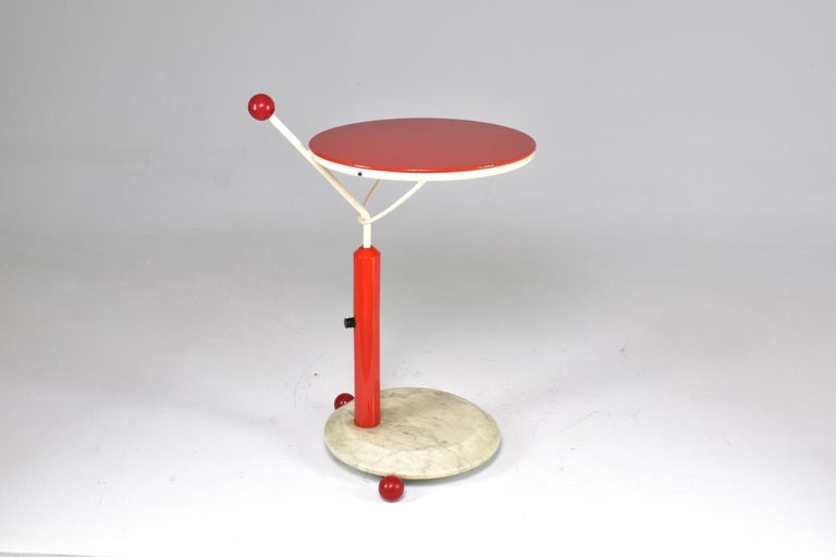 1980s Italian Marble and Metal Rolling Cart by Porada Arredi