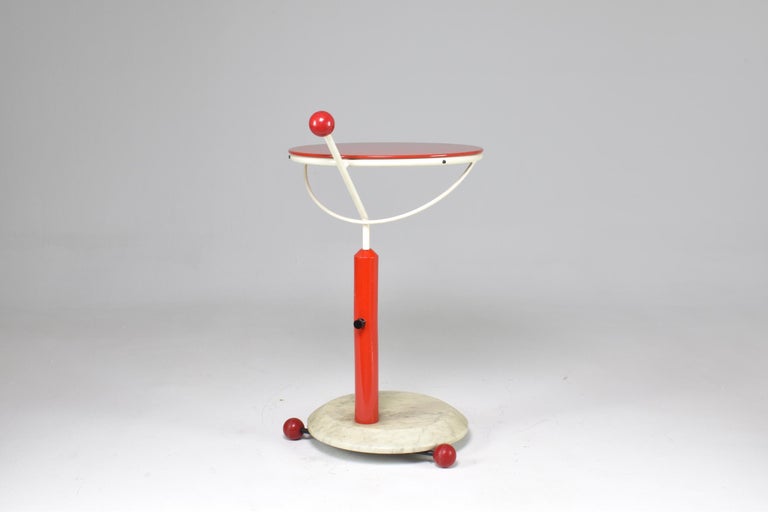 1980s Italian Marble and Metal Rolling Cart by Porada Arredi