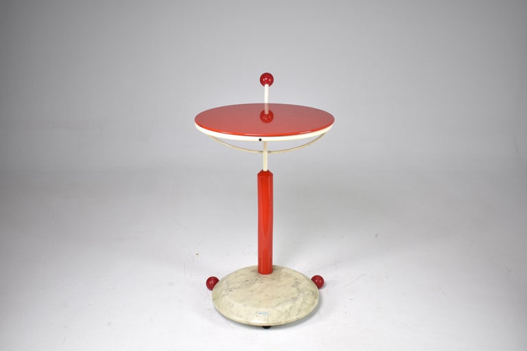 1980s Italian Marble and Metal Rolling Cart by Porada Arredi