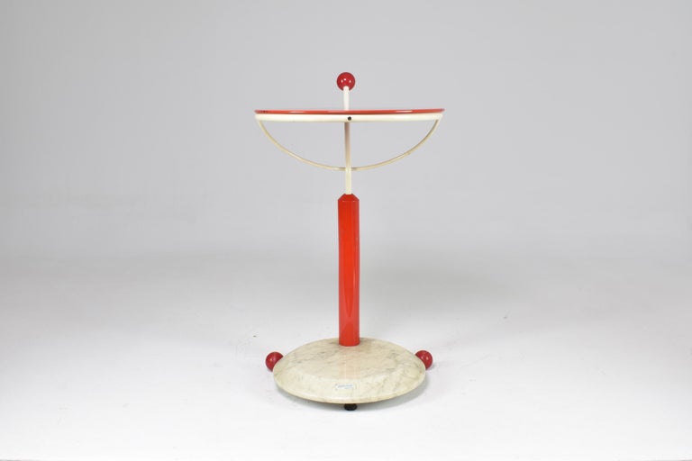 1980s Italian Marble and Metal Rolling Cart by Porada Arredi