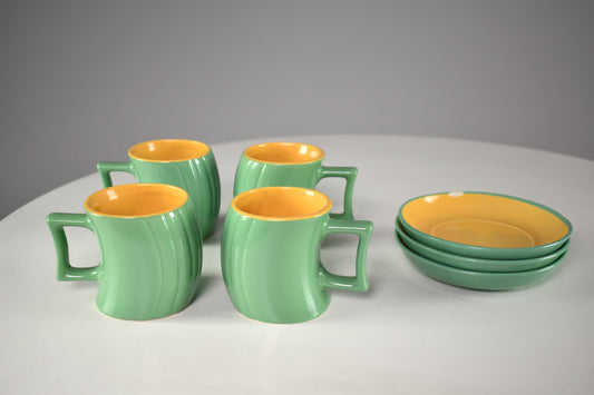 1985's Italian Ceramic Tea and Coffee Service by Massimo Iosa Ghini for Naj-Olea