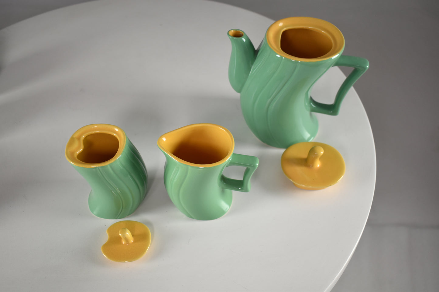 1985's Italian Ceramic Tea and Coffee Service by Massimo Iosa Ghini for Naj-Olea