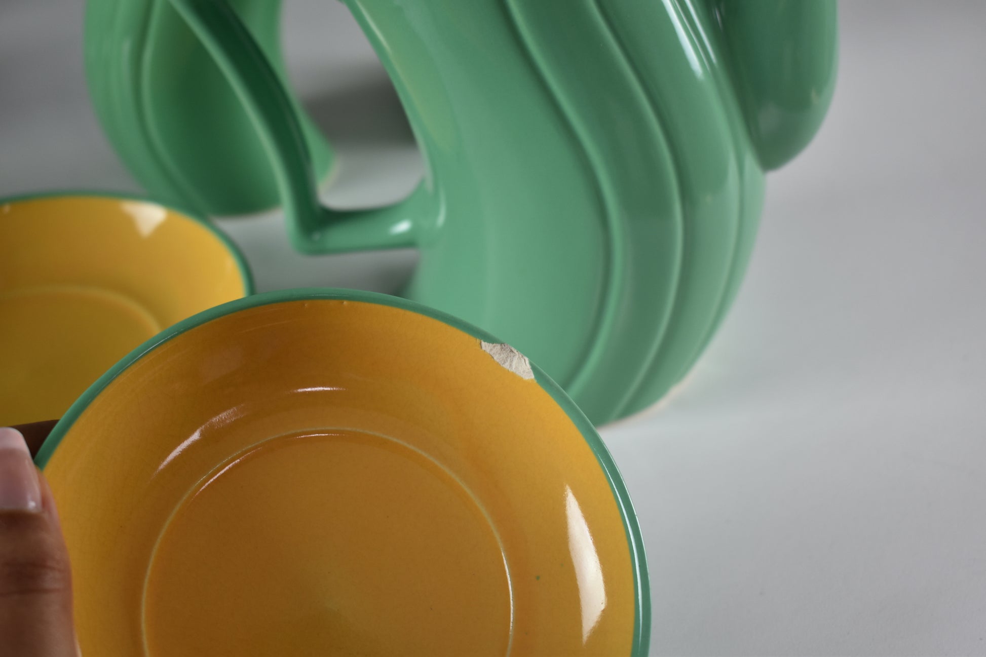 1985's Italian Ceramic Tea and Coffee Service by Massimo Iosa Ghini for Naj-Olea