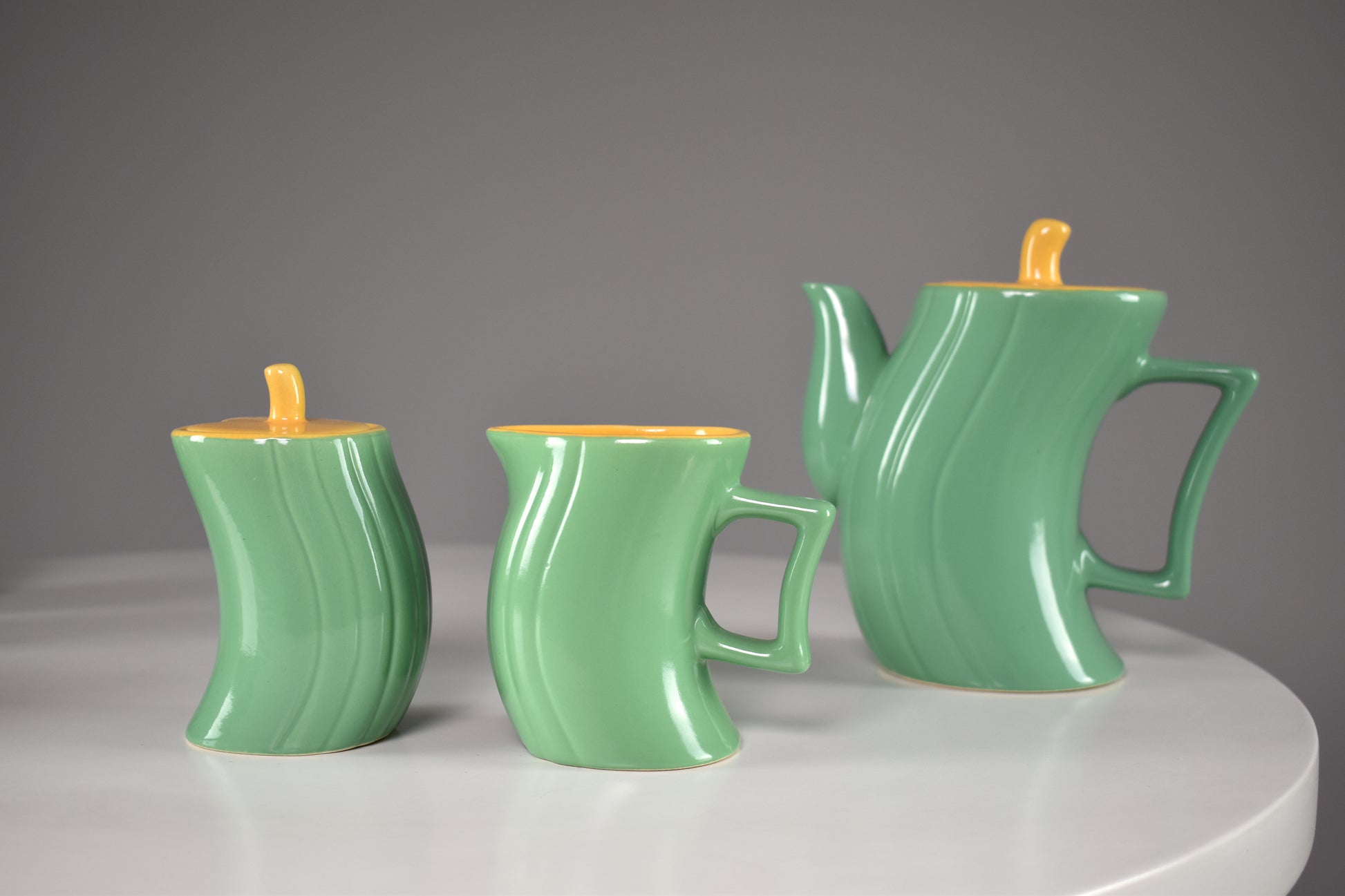 1985's Italian Ceramic Tea and Coffee Service by Massimo Iosa Ghini for Naj-Olea