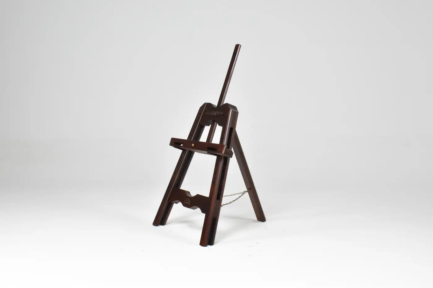 Chevalet de table pliant italien des années 1970 en bois et laiton