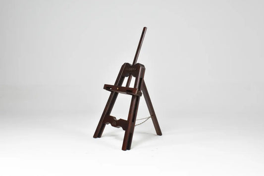 Chevalet de table pliant italien des années 1970 en bois et laiton