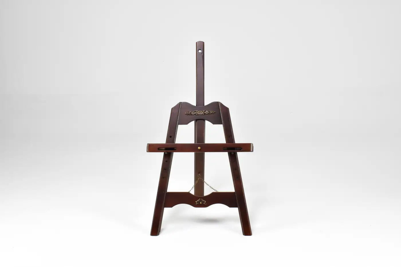 Chevalet de table pliant italien des années 1970 en bois et laiton