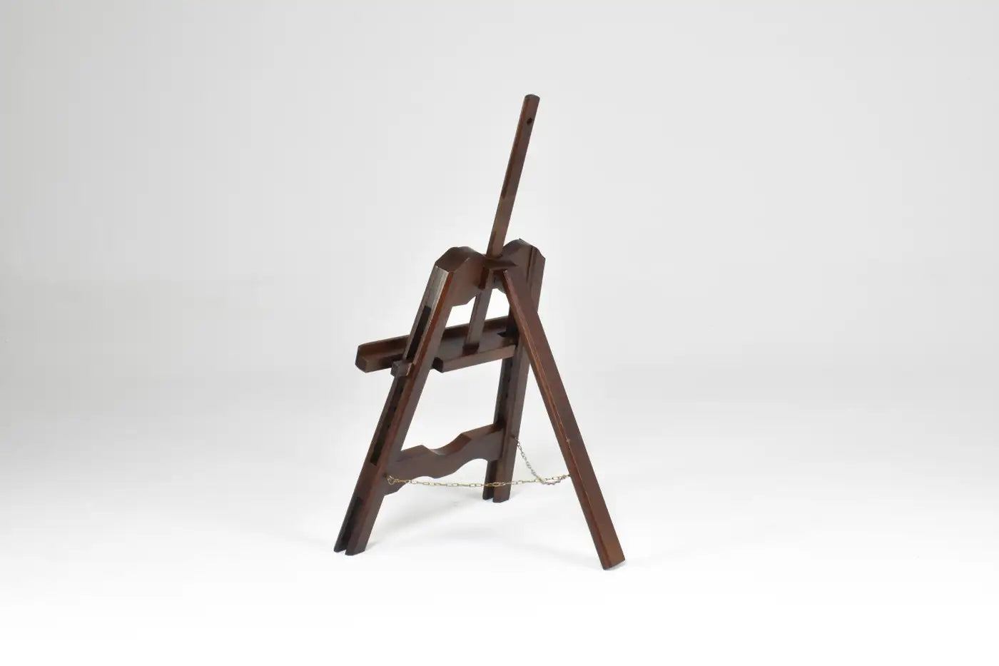 Chevalet de table pliant italien des années 1970 en bois et laiton