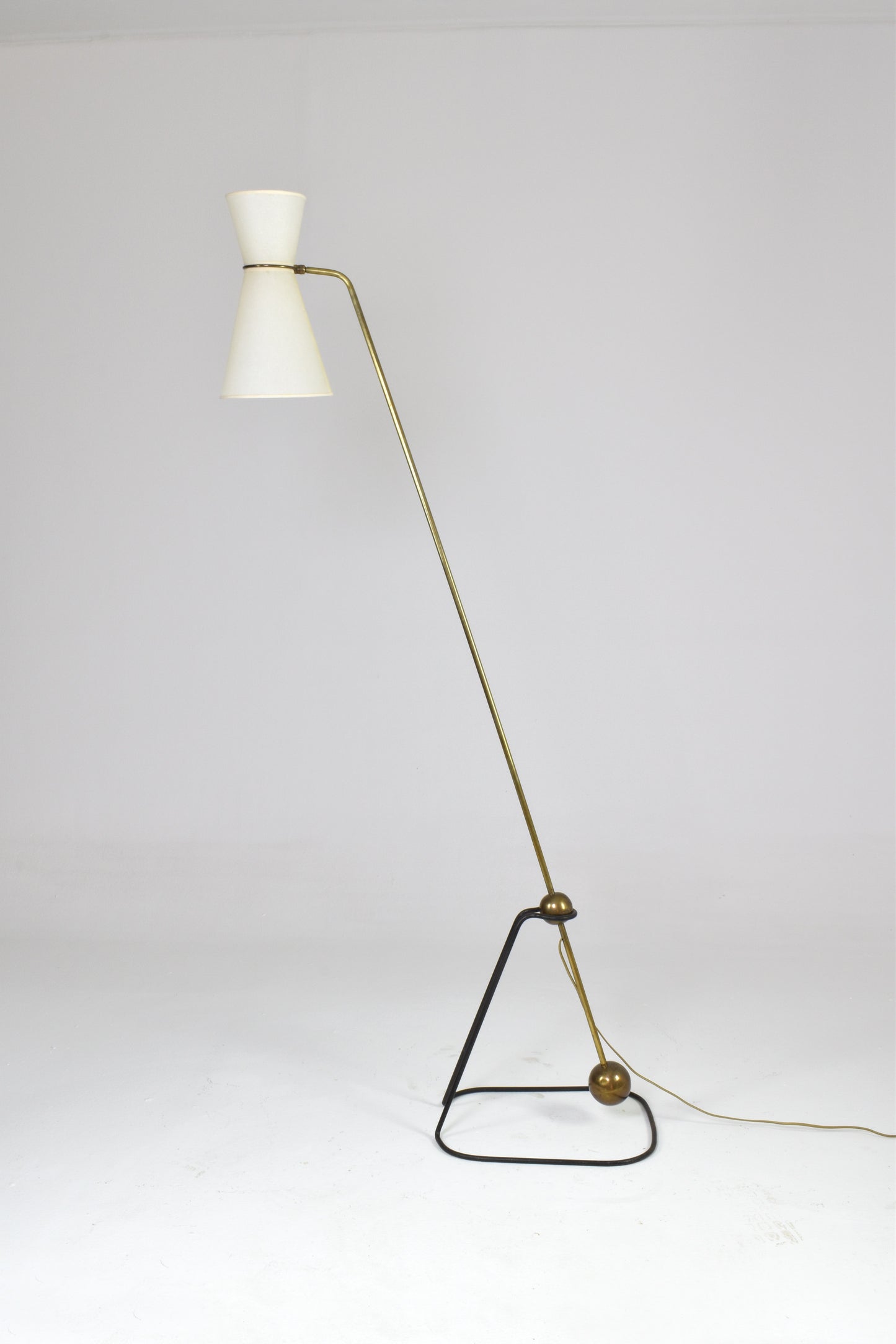 Pierre Guariche “G2 Pendulum” Floor Lamp for Disderot, France, 1950s