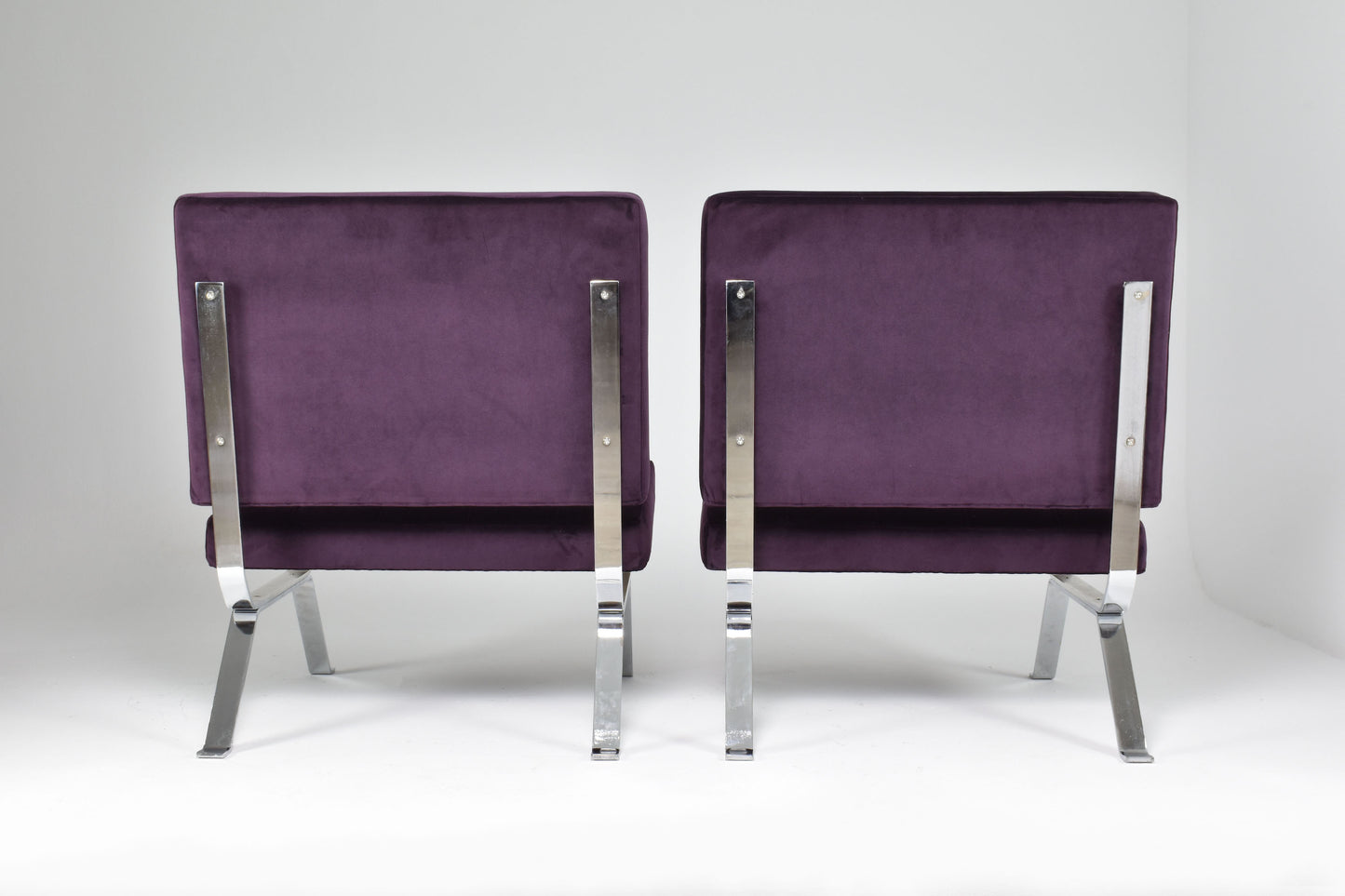 Pair of Italian Mid-Century Dione Gastone Rinaldi Lounge Chairs, 1950's