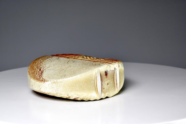 Paire de vases en céramique texturée italienne des années 1970 par Giovanni Bertoncello
