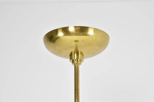 French Vintage Brass Uplight Floor Lamp — 1970s