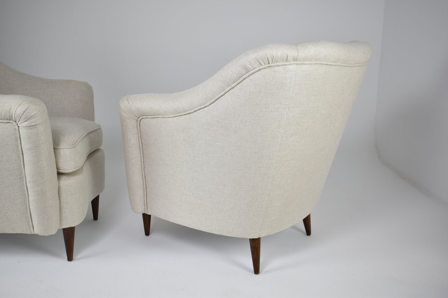 Pair of Italian Lounge Chairs, ISA Bergamo, circa 1955–60