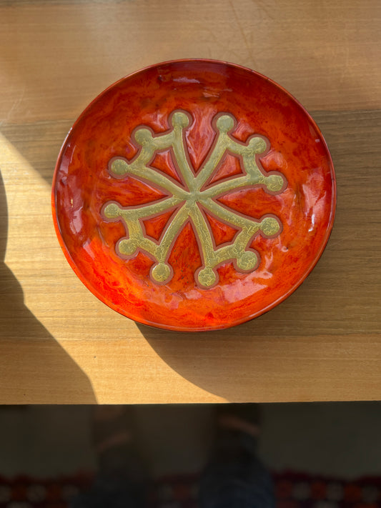 Ceramic Vallauris Wall Plate by Paul Azema, France, 1960–1970