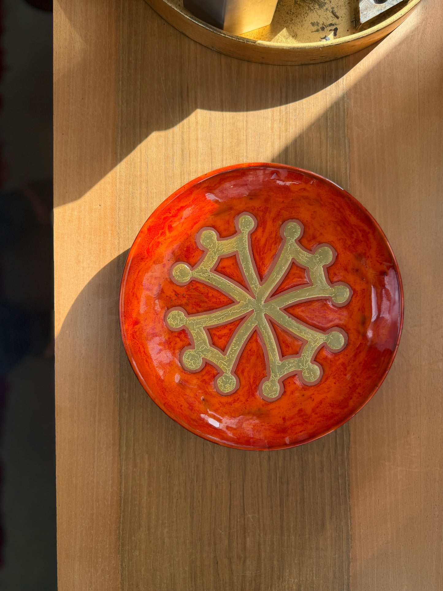 Assiette murale en céramique Vallauris de Paul Azema, France, 1960–1970