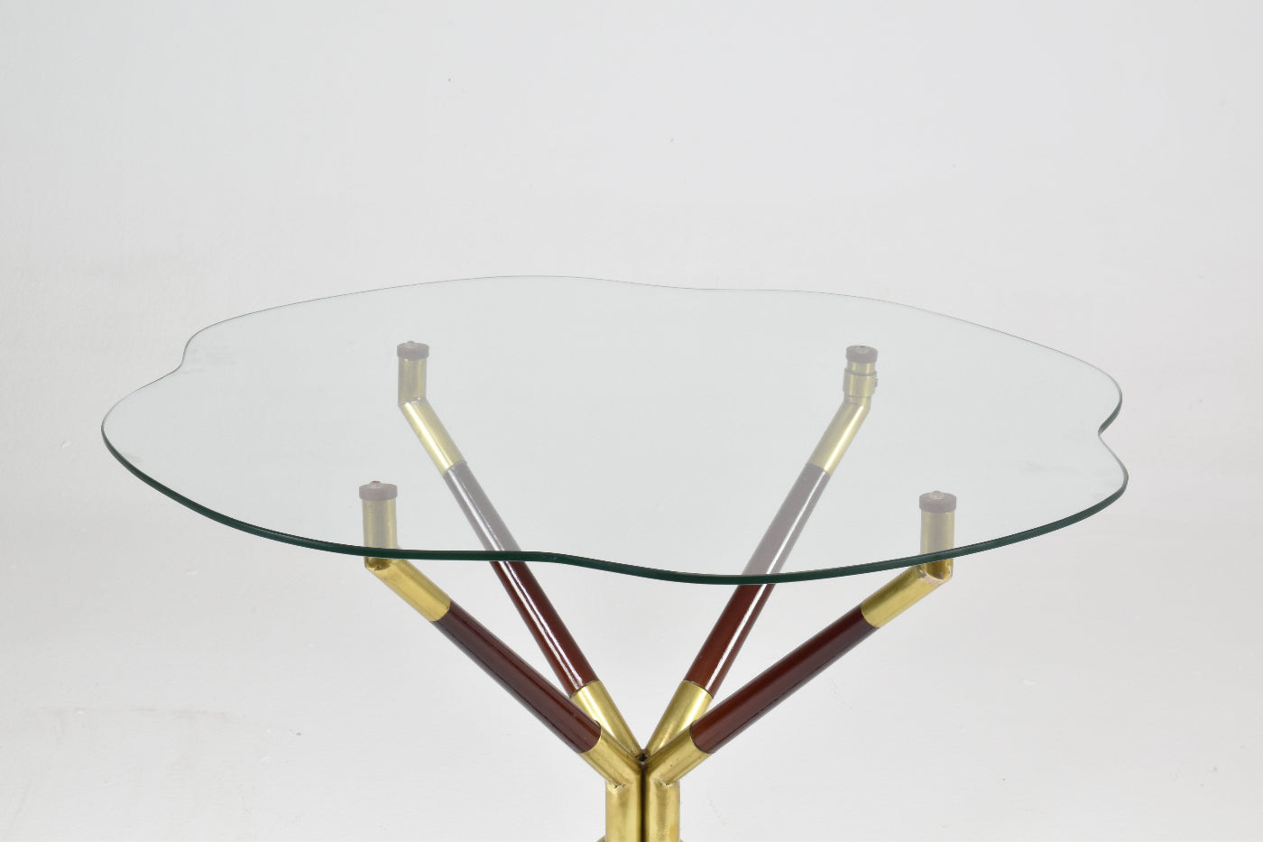 Italian Glass & Brass Coffee Table by Cesare Lacca, 1958