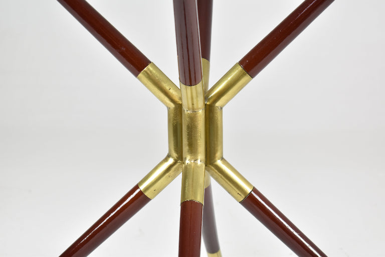 Italian Glass & Brass Coffee Table by Cesare Lacca, 1958