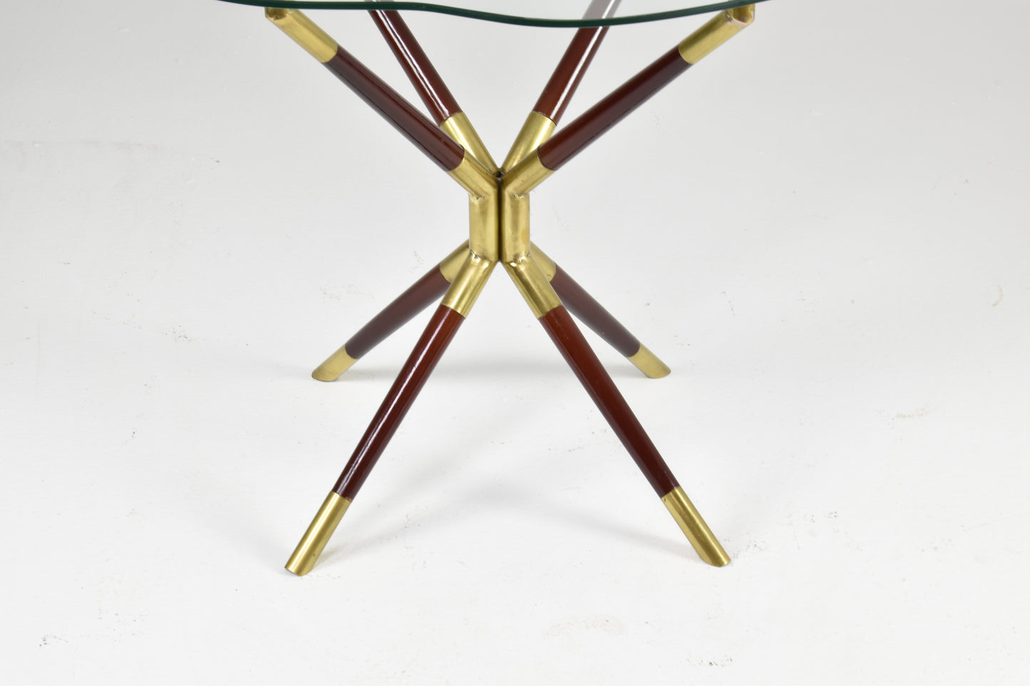 Italian Glass & Brass Coffee Table by Cesare Lacca, 1958