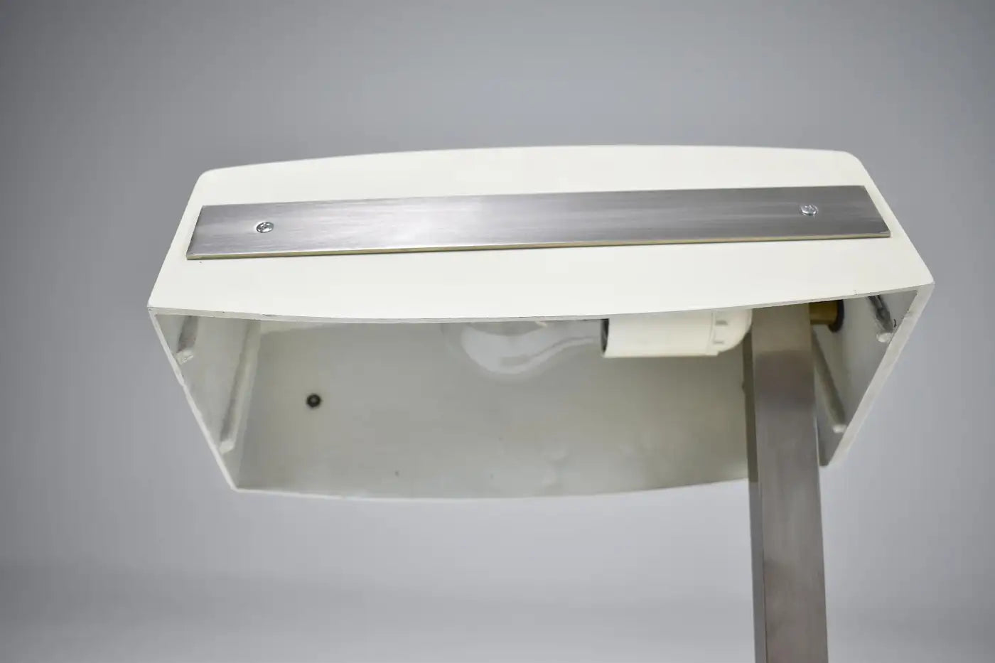 Italian Mid-Century Grey Desk Lamp by Stilnovo, 1970s