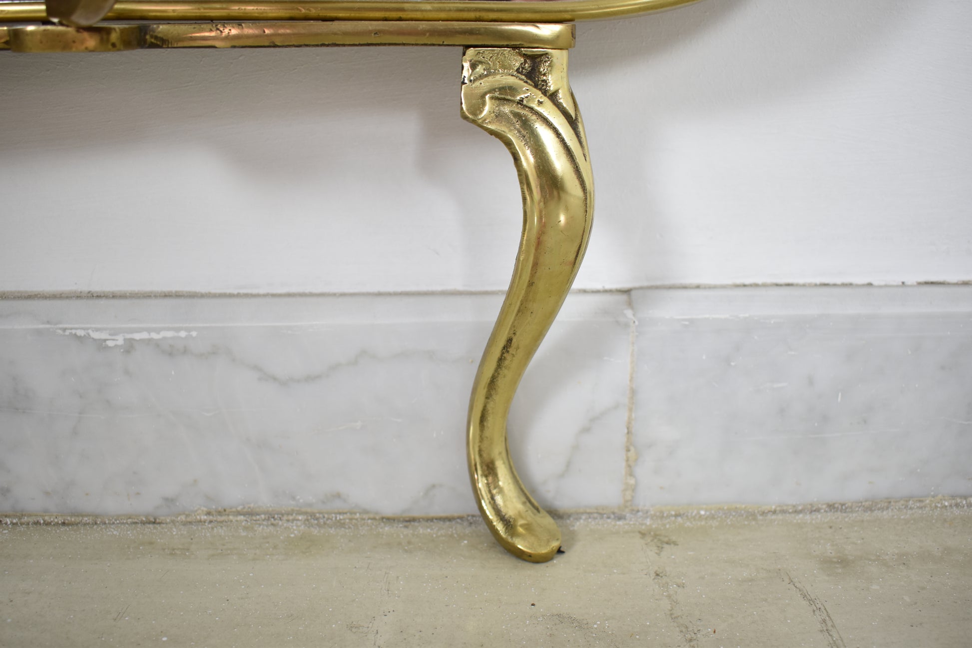 Italian Mirrored Console in Style of Hollywood Regency, 1950s