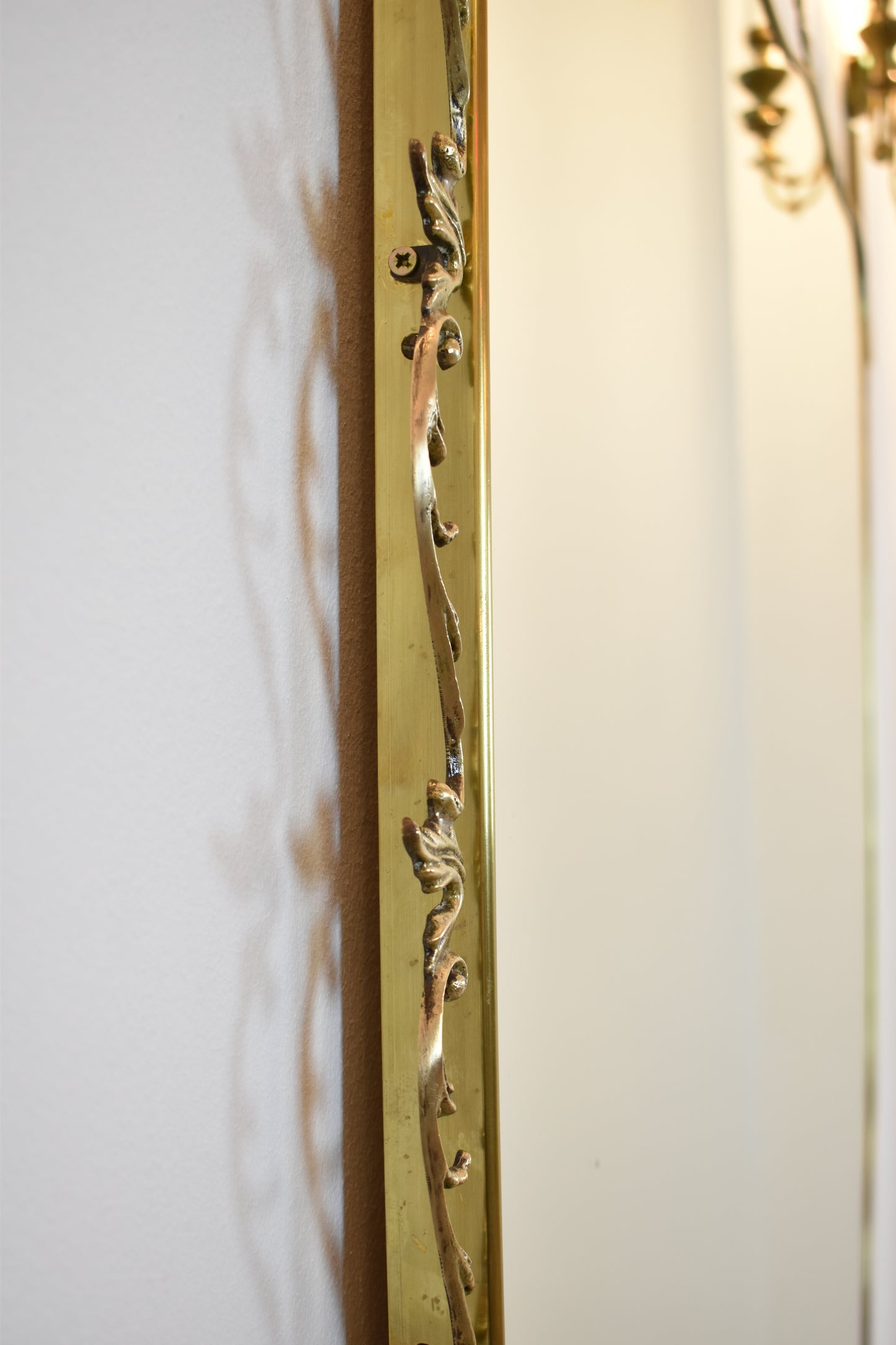 Italian Mirrored Console in Style of Hollywood Regency, 1950s