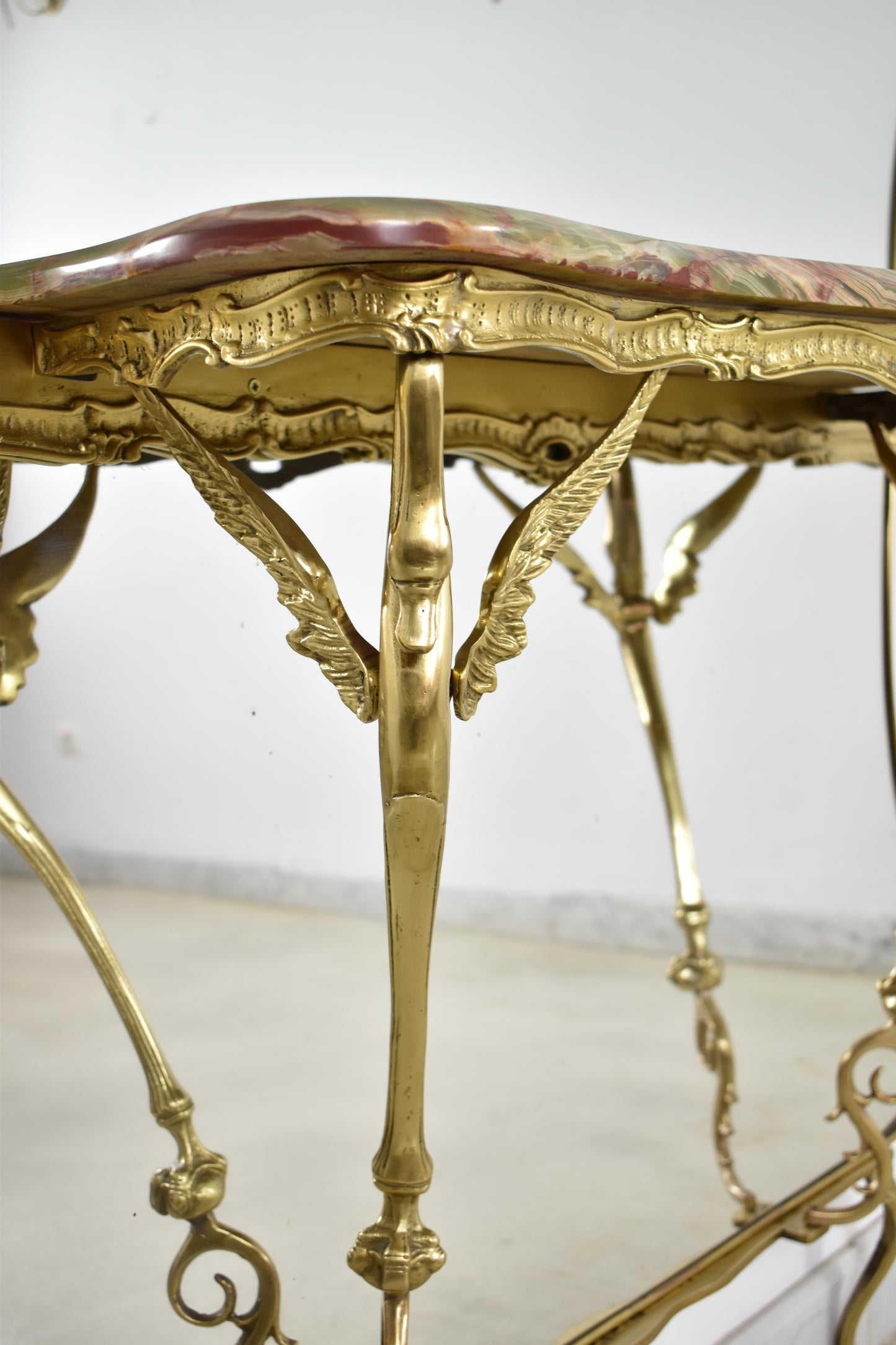 Italian Mirrored Console in Style of Hollywood Regency, 1950s