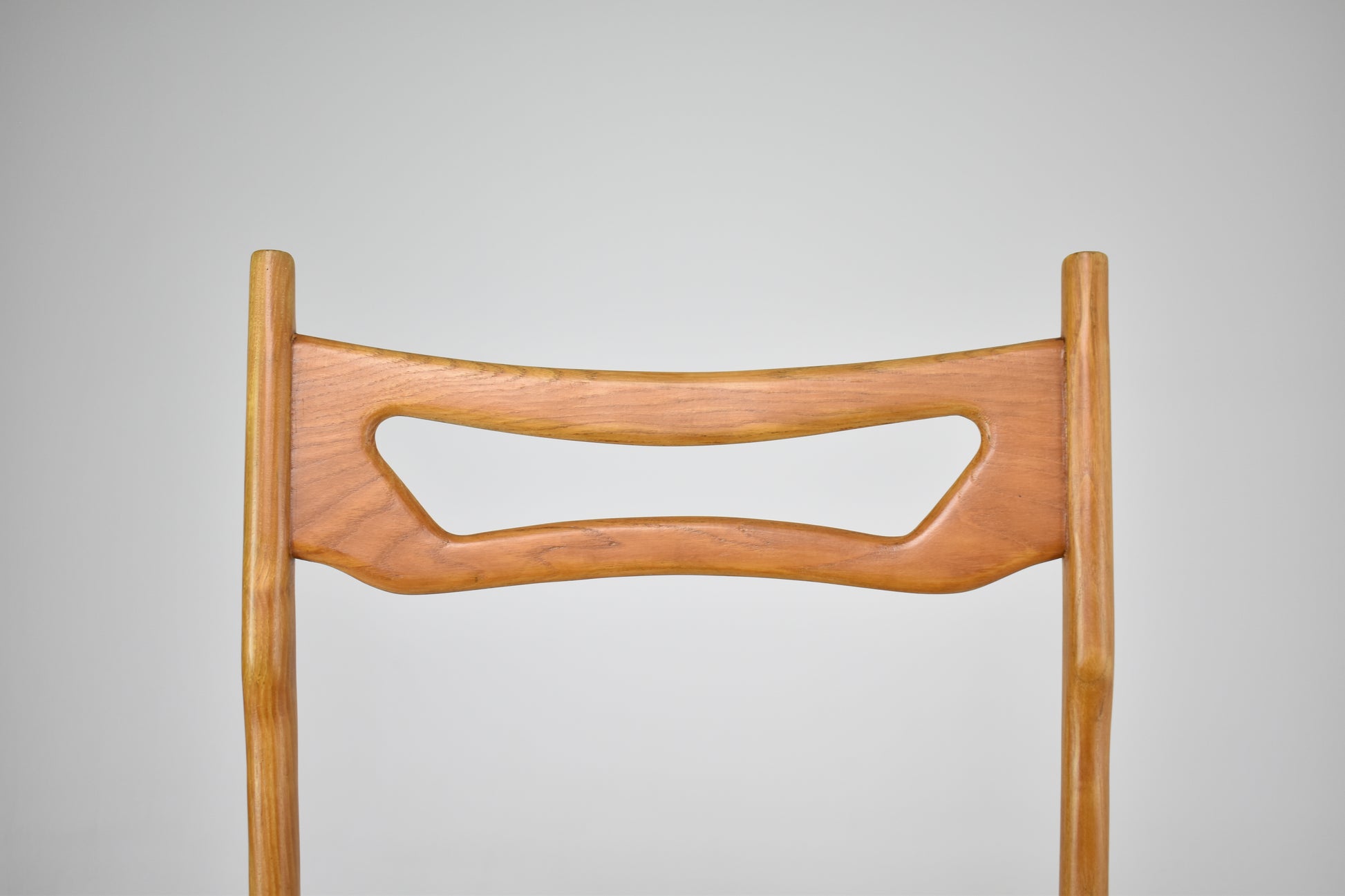 Italian Vintage Wooden Dining Chairs, Set of Four, 1950s