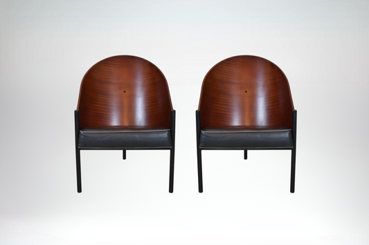 Italian set of Two Philippe Starck Armchairs, 1st Ed., Pratfall for Driade, 1984