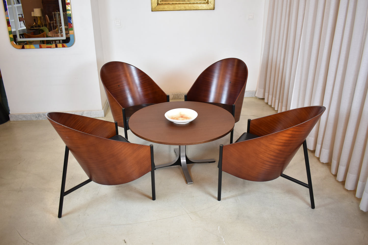Italian set of Two Philippe Starck Armchairs, 1st Ed., Pratfall for Driade, 1984