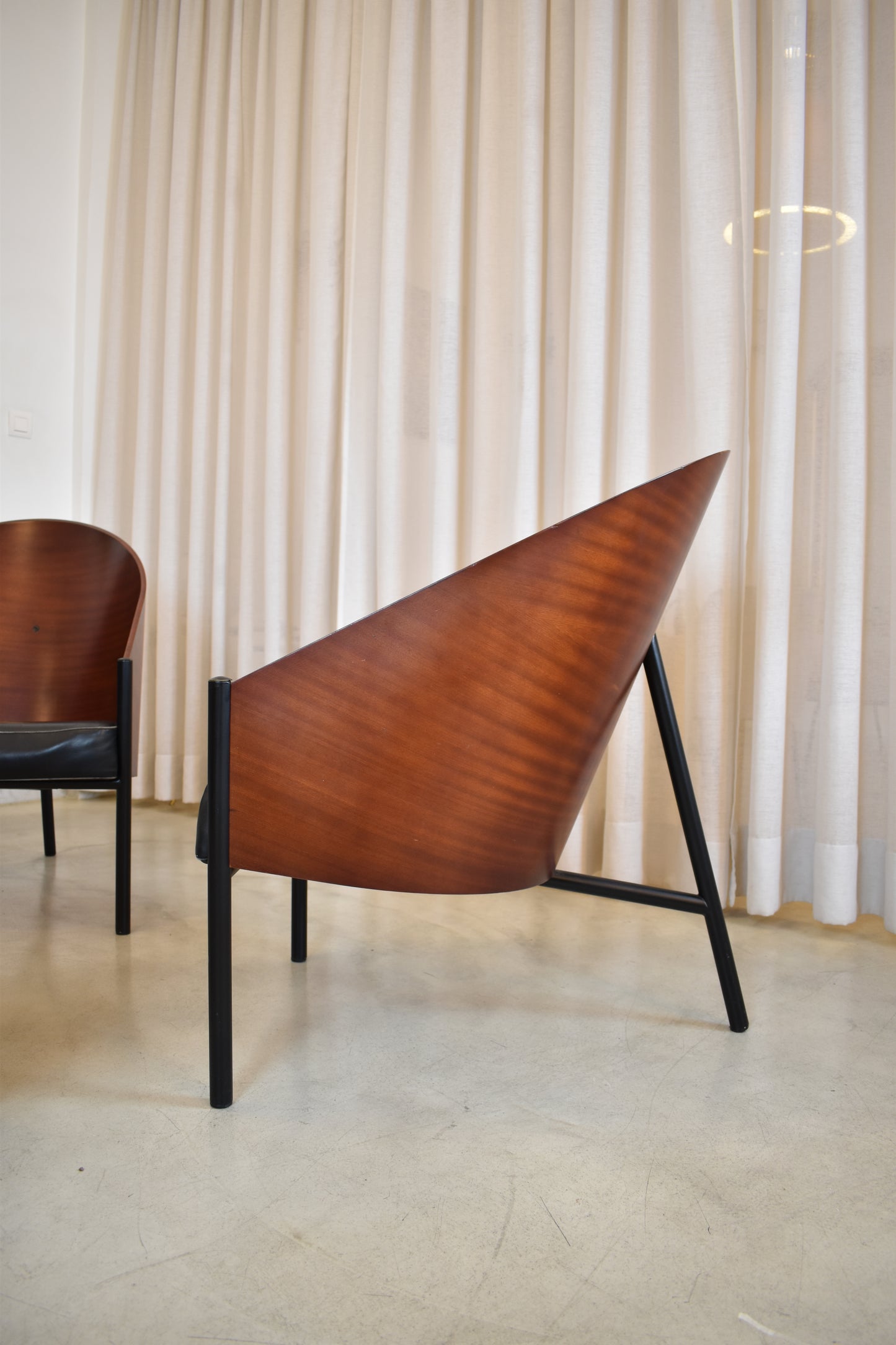 Italian set of Two Philippe Starck Armchairs, 1st Ed., Pratfall for Driade, 1984