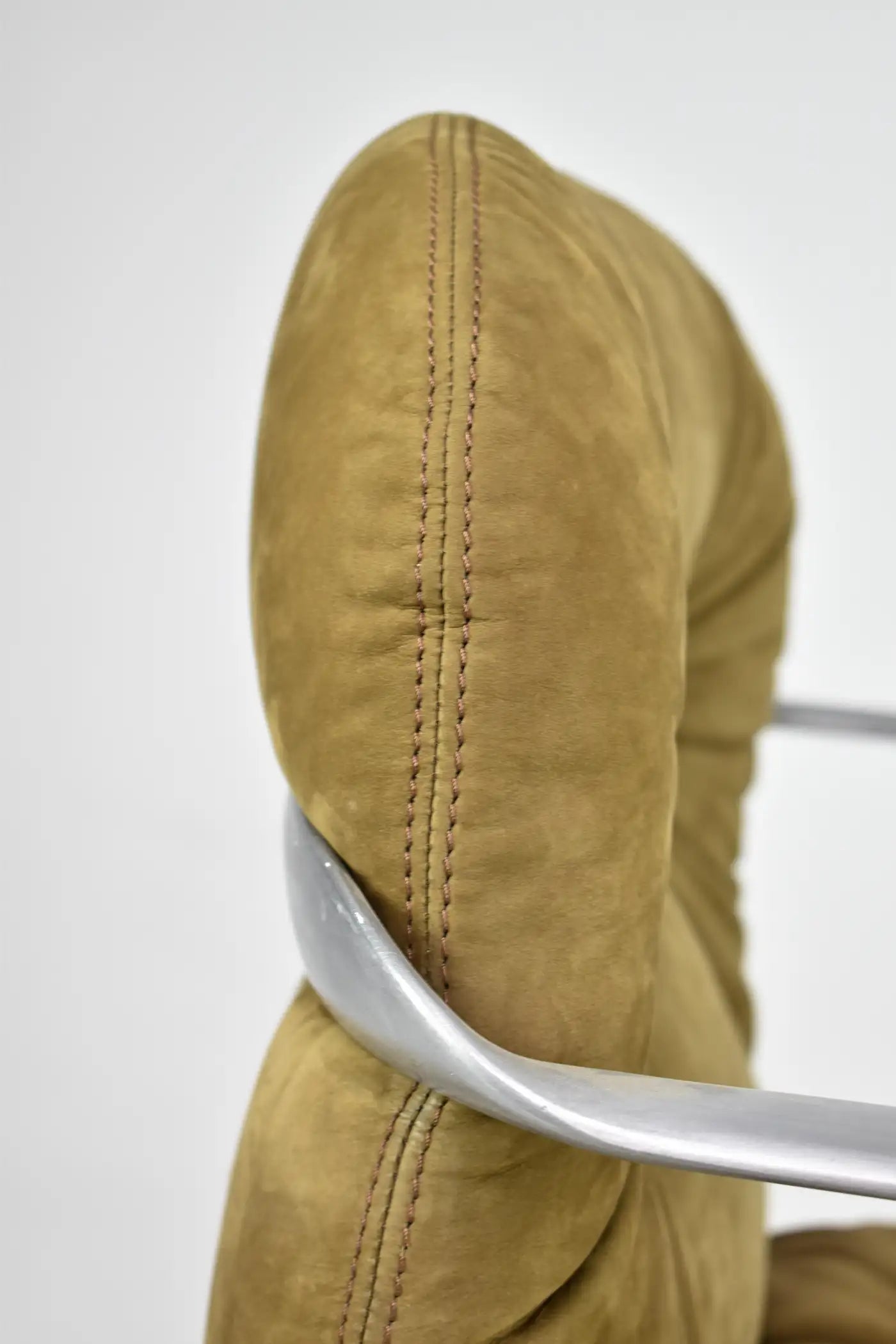 Mid-Century Hannah Morrison for Knoll Velvet Office Chair, 1950s