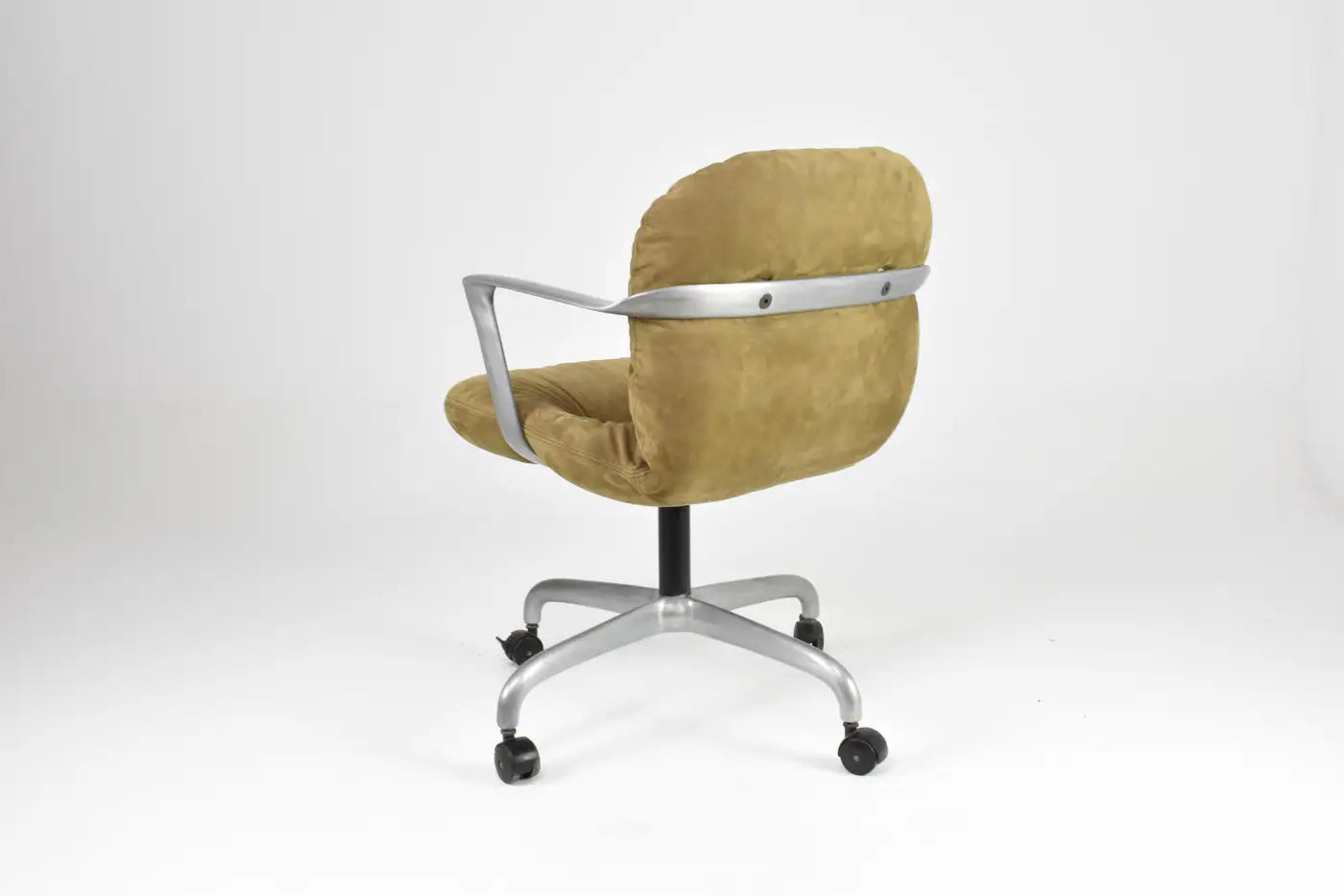 Mid-Century Hannah Morrison for Knoll Velvet Office Chair, 1950s