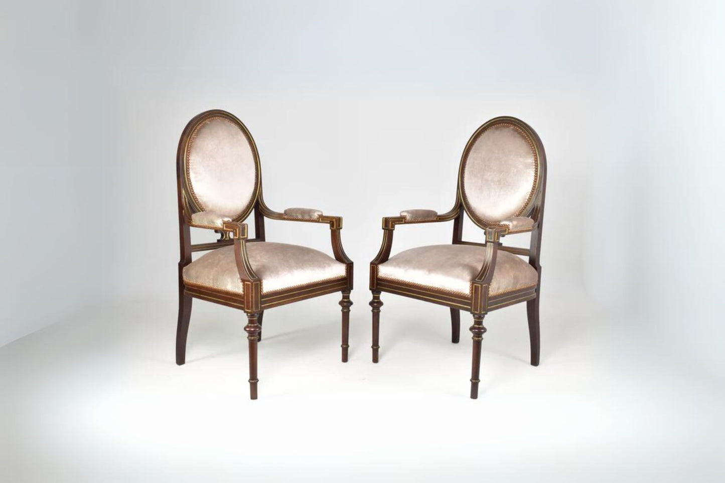 Pair of French 1960s Louis XVI Armchairs