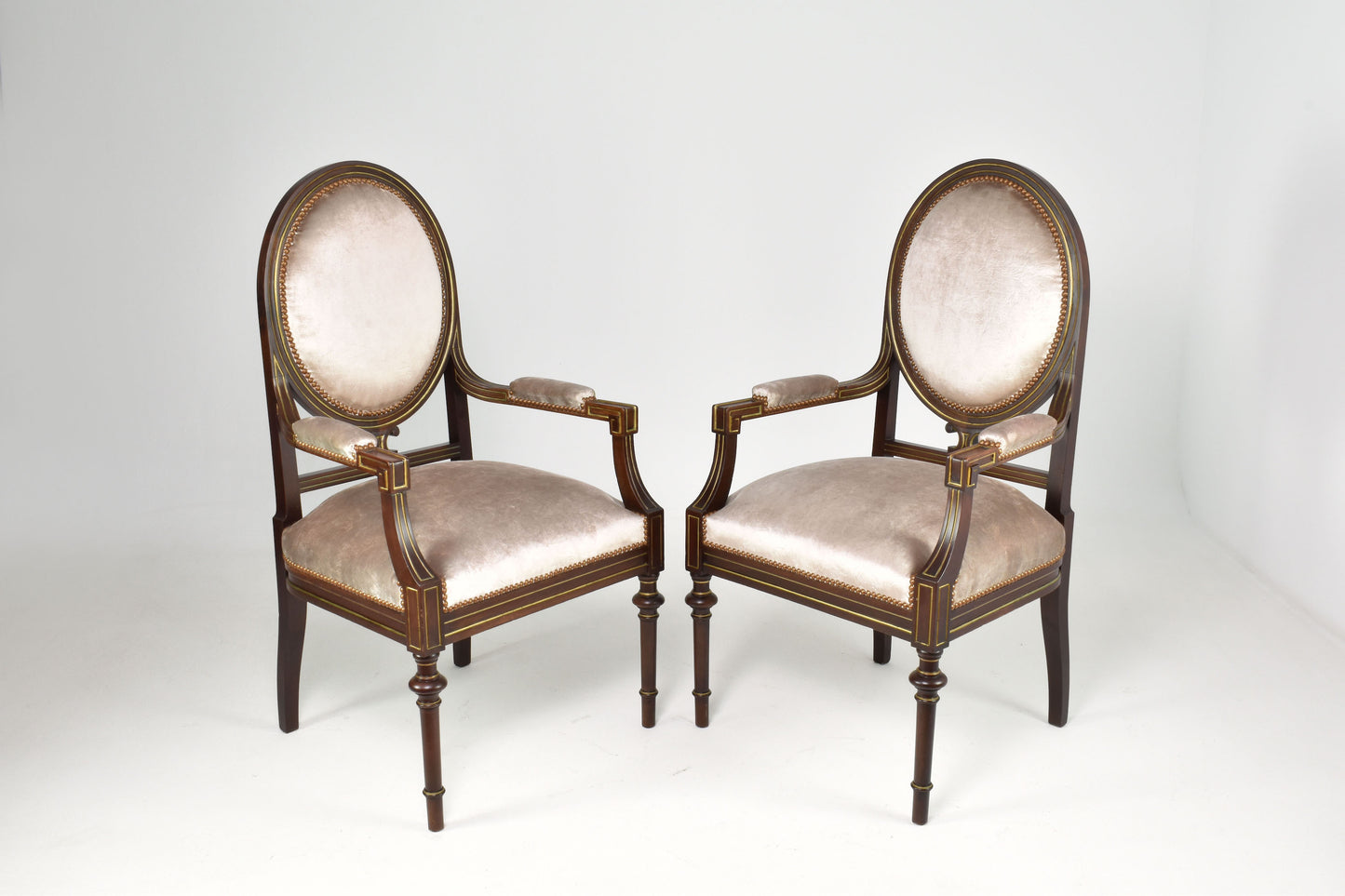 Pair of French 1960s Louis XVI Armchairs