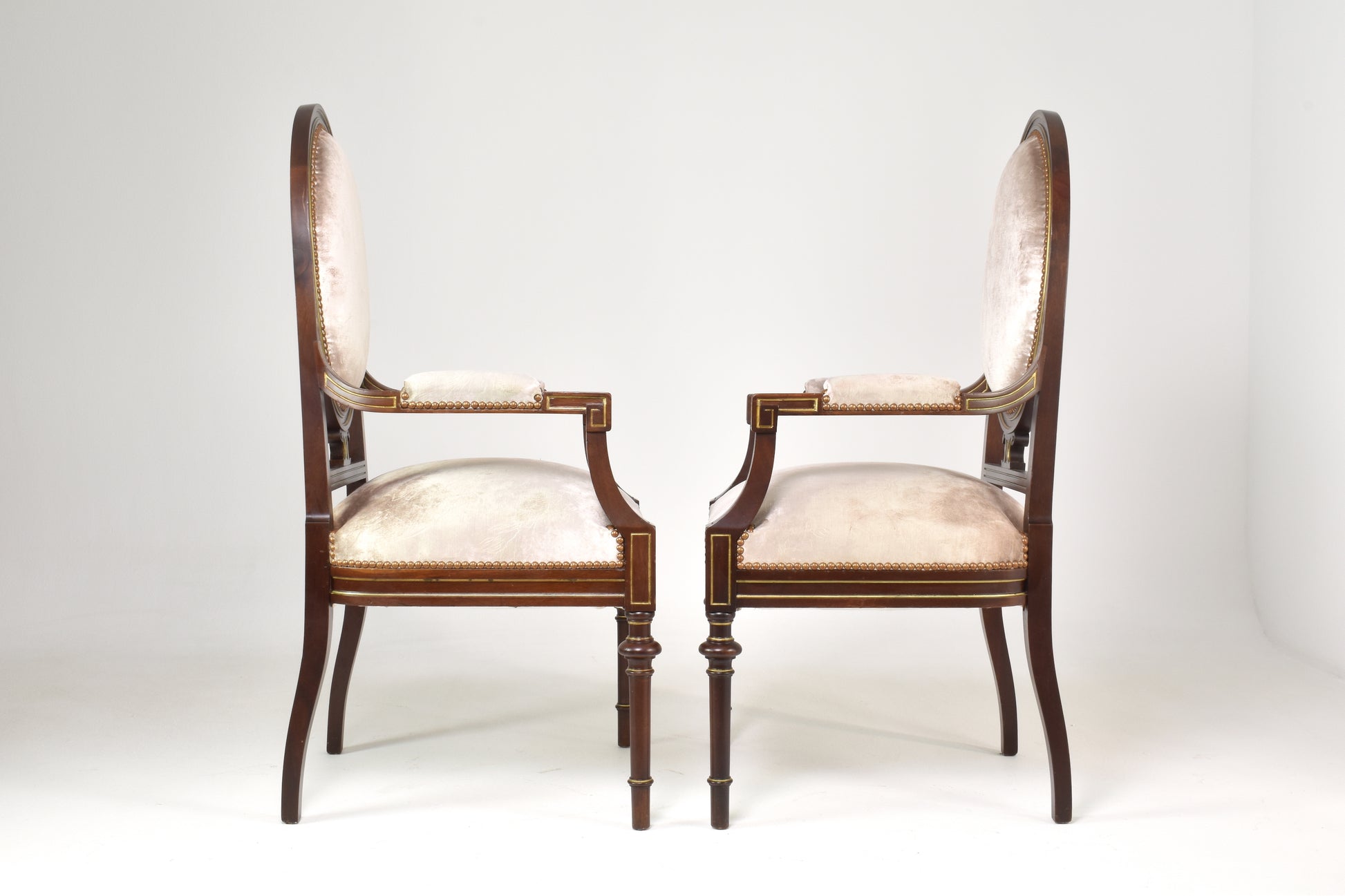 Pair of French 1960s Louis XVI ArmchairsV