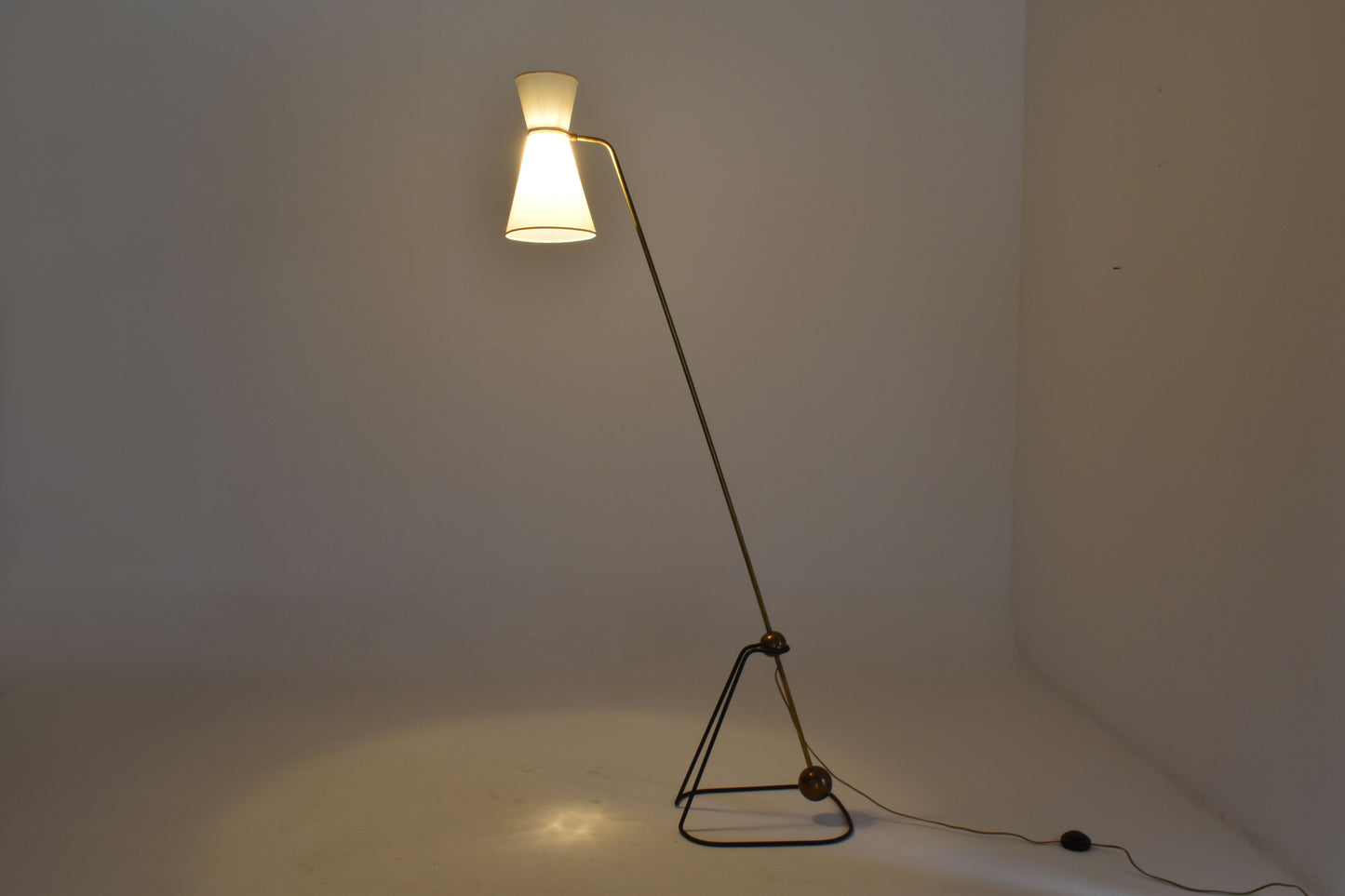 Pierre Guariche “G2 Pendulum” Floor Lamp for Disderot, France, 1950s