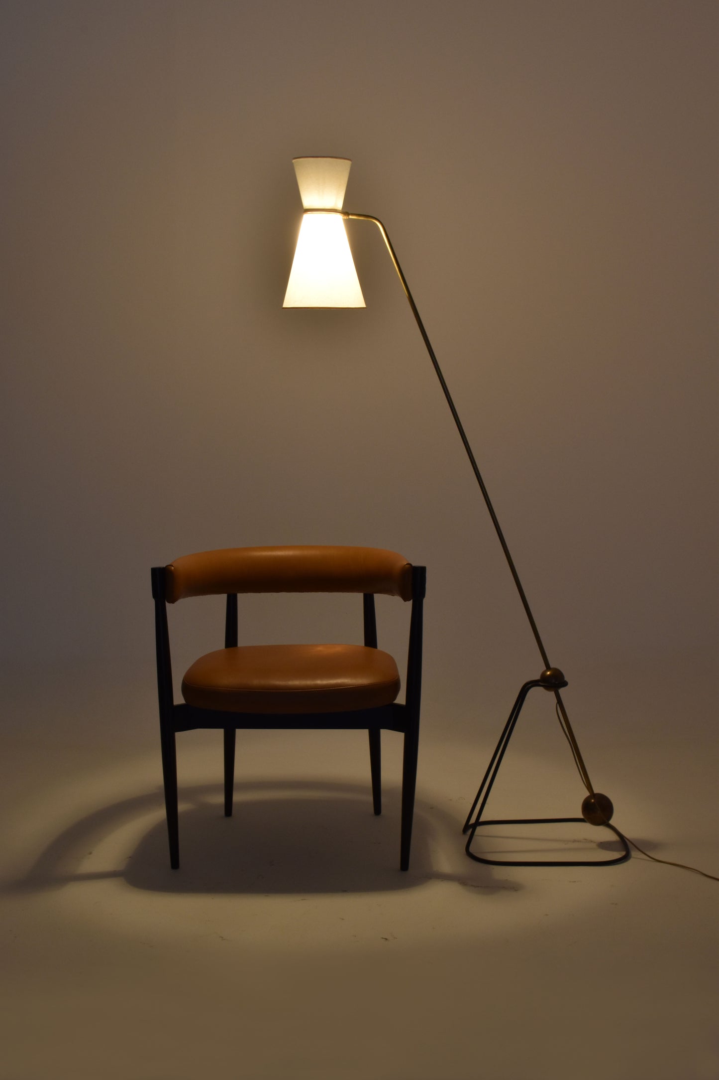 Pierre Guariche “G2 Pendulum” Floor Lamp for Disderot, France, 1950s
